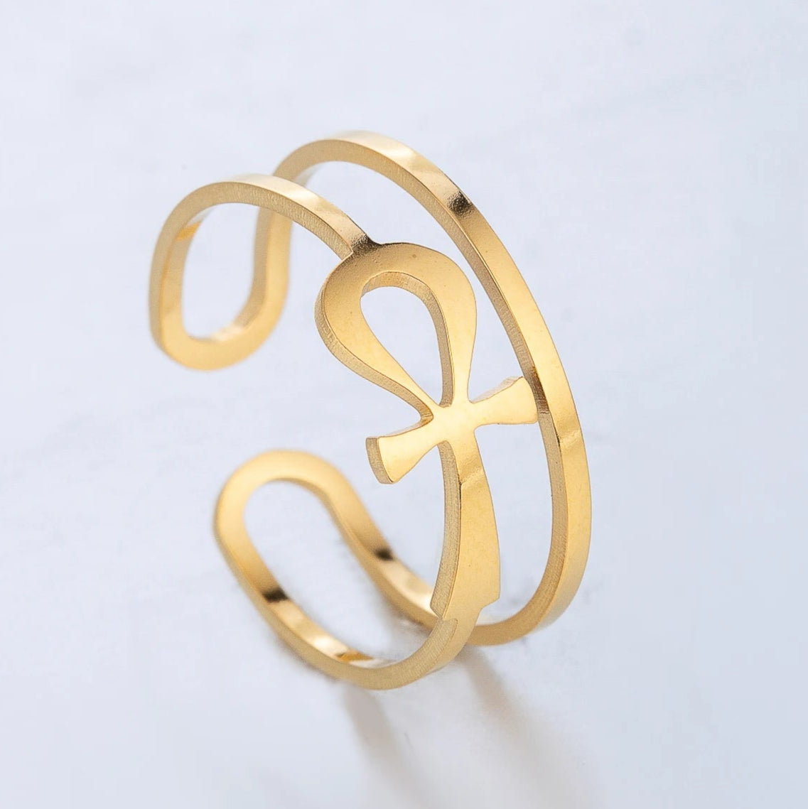 Bague ankh