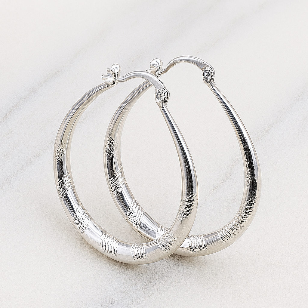 Boucles d'oreilles CREOLE en argent Sterling 925
