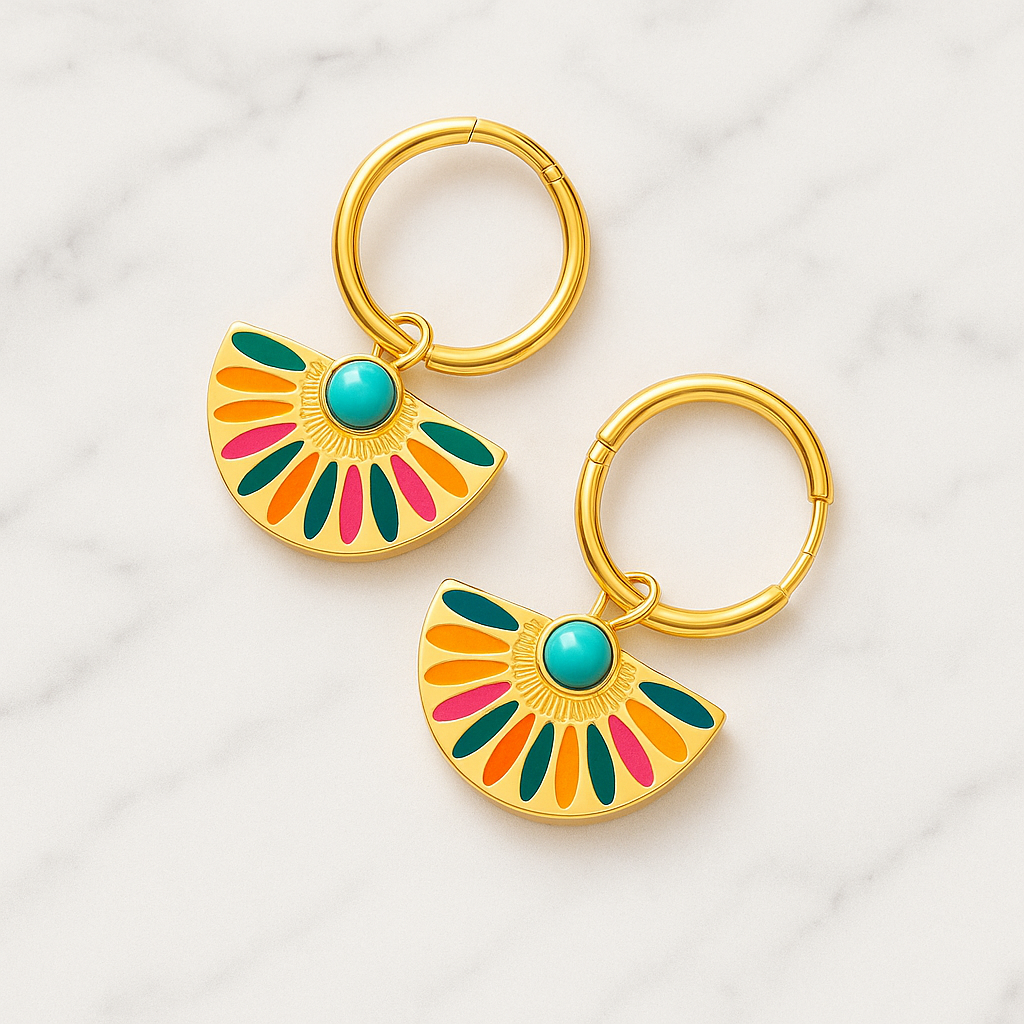Boucle d'oreille color