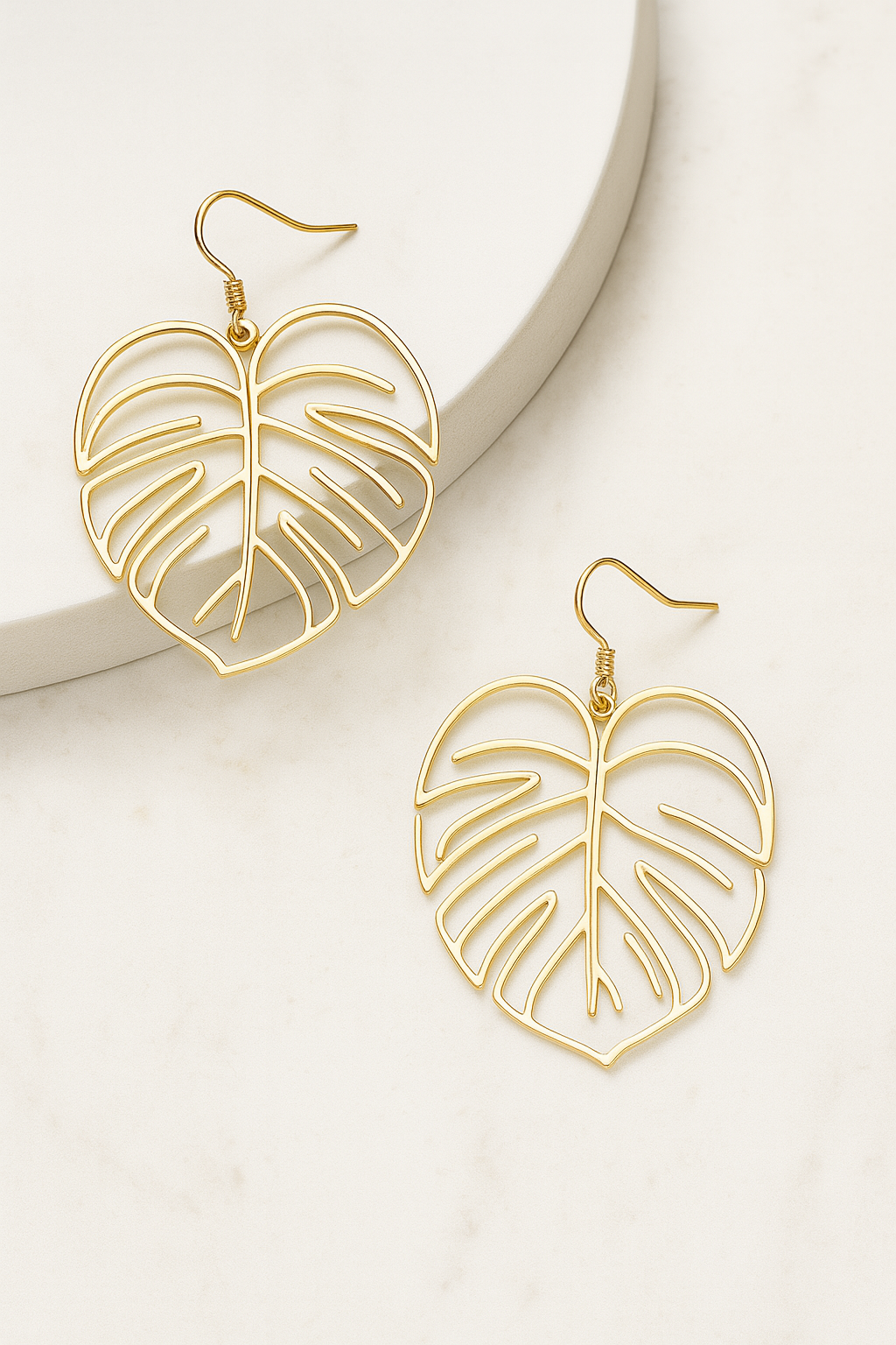 Boucle d'oreille Monstera