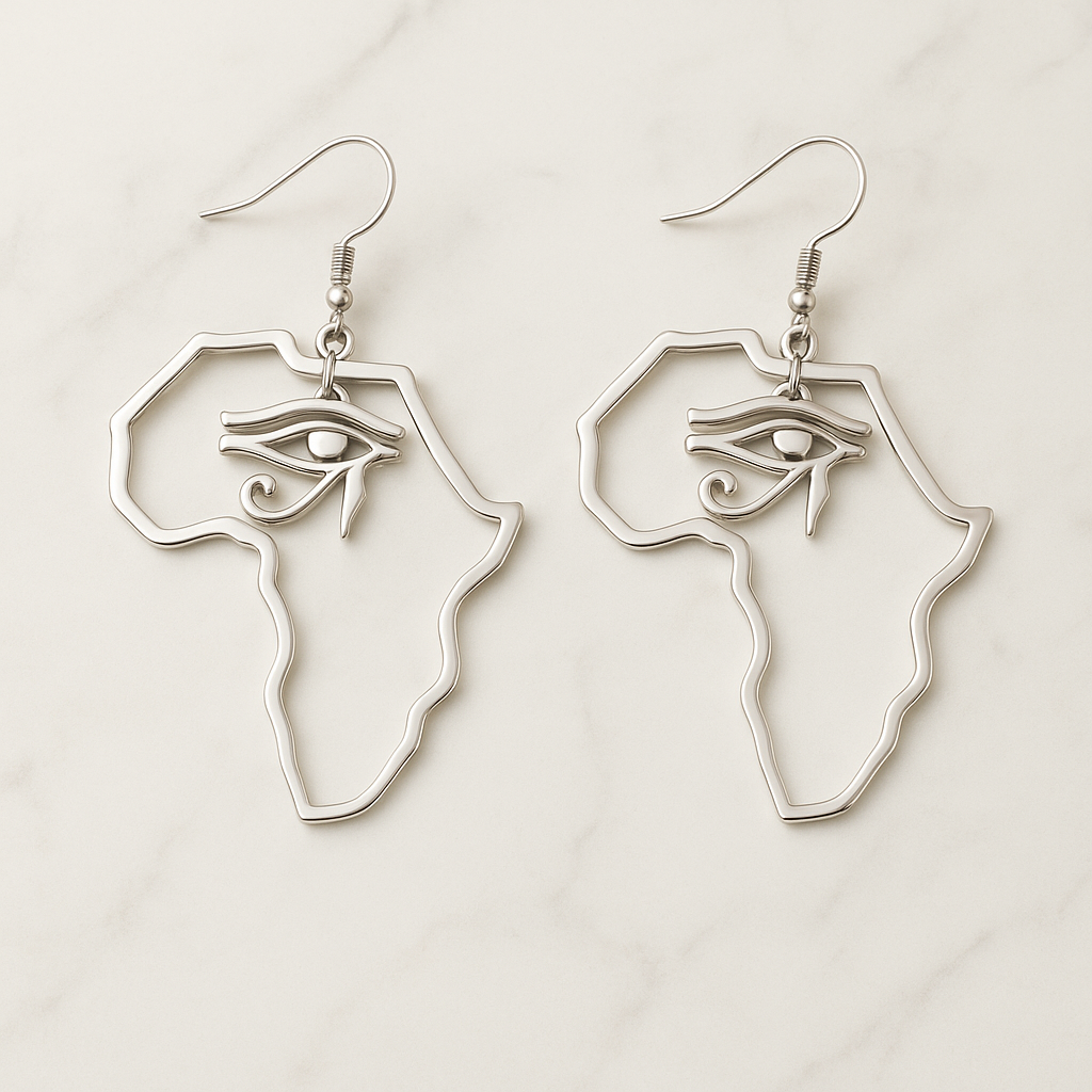 Boucle d'oreilles carte Afrique HORUS