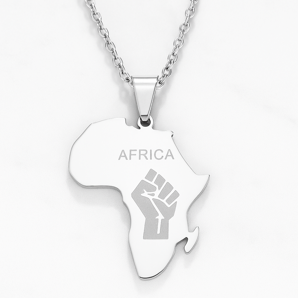 Collier carte Afrique engagée