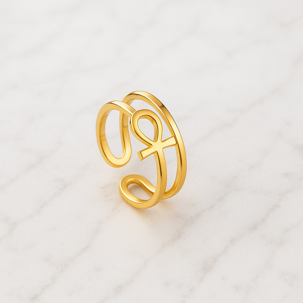 Bague ankh