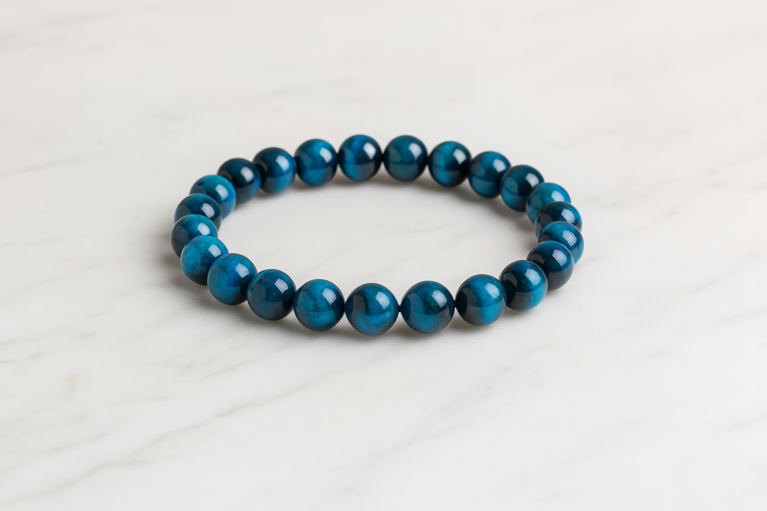 Bracelet OEIL DE TIGRE BLEU