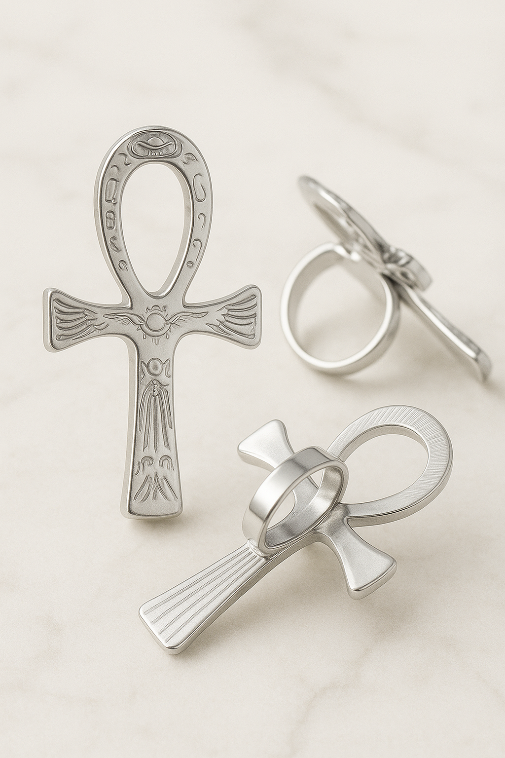 Bague grande ankh