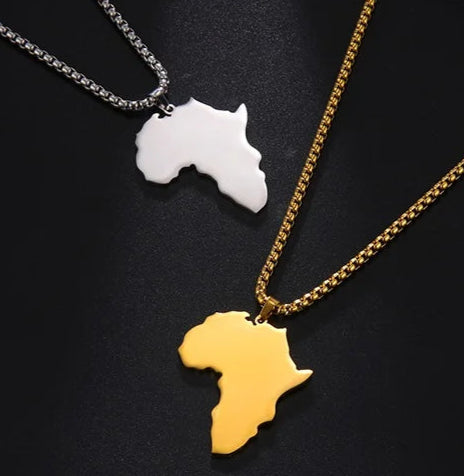 Collier carte afrique